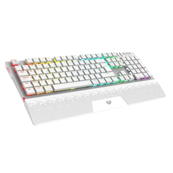 Teclado Mecánico Balam Rush Dominate Expert GK979I - Inalámbrico Y Alámbrico, Switch Red, 105 Teclas, RGB, Con Impresión Al Español, Blanco - Image 2