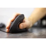 Mouse Ergonómico BROBOTIX 6000816 - Inalámbrico Nano USB, Óptico, 1600DPI, RF Inalámbrico, 6 Botones, Batería Recargable, Color Negro - Image 2