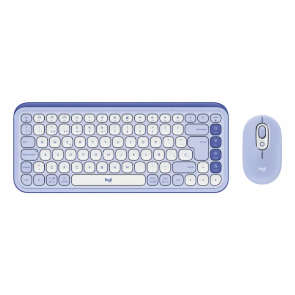 Kit De Teclado y Mouse LOGITECH Pop Icon - Teclas Easy-Switch, Inalámbrico Bluetooth, Hasta 4000Dpi - Lila - Image 1