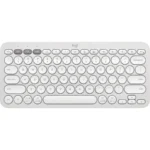 Teclado LOGITECH PEBBLE KEYS 2 K380S 60% / Inalámbrico / Bluetooth / Membrana / Color Blanco