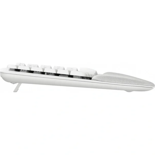 Teclado Ergonómico LOGITECH Wave Keys – Inalámbrico, Easy-Switch, Patas ajustables, Alcance 10m,  Español - Blanco - Image 6