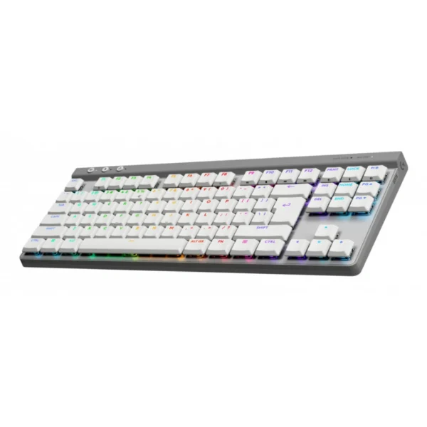 Teclado Mecánico LOGITECH G515 LightSpeed TKL – Inalámbrico Bluetooth, Alambrico USB, Switch GL, Ingles - Blanco - Image 3