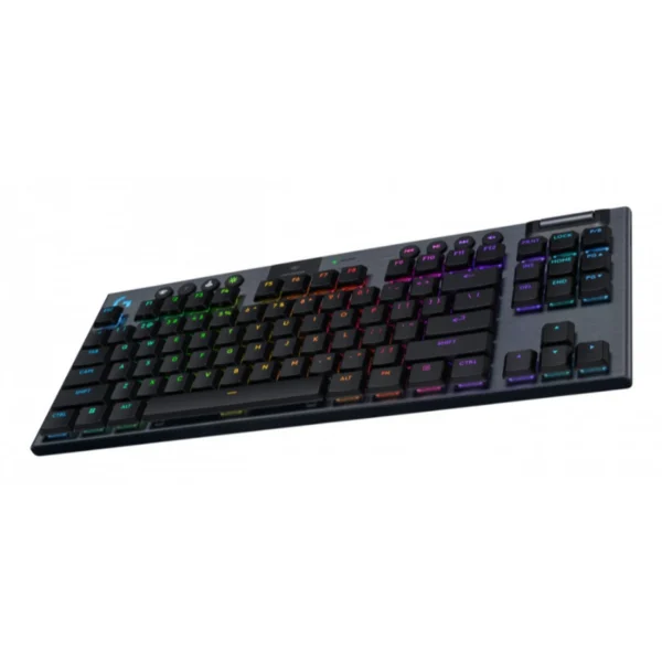 Teclado Mecánico LOGITECH G915 X LightSpeed TKL - Lightsync RGB, Switch GL, Inalámbrico LIGHTSPEED de 2.4 GHz, Bluetooth o Con Cable, Ingles - Negro - Image 4