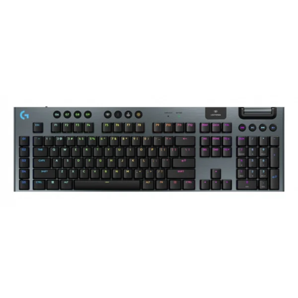 Teclado Mecánico LOGITECH G915 X – Switch GL, Inalámbrico, Lightsync RGB, LIGHTSPEED de 2.4 GHz, Bluetooth O Con Cable, Ingles - Negro - Image 1