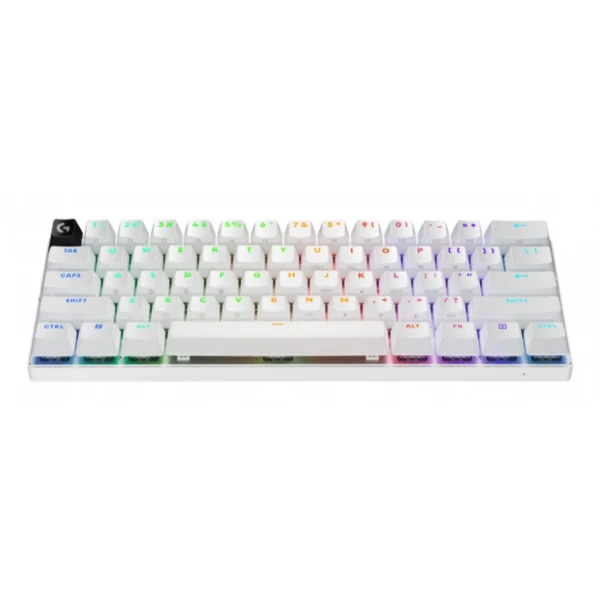 Teclado Mecánico LOGITECH Lightspeed G PRO X 60 – Inalámbrico Bluetooth, Switch GX Brown, Lightsync RGB - Blanco - Image 3