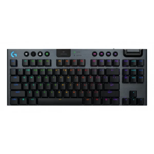 Teclado Mecánico LOGITECH G915 X LightSpeed TKL - Lightsync RGB, Switch GL, Inalámbrico LIGHTSPEED de 2.4 GHz, Bluetooth o Con Cable, Ingles - Negro - Image 1