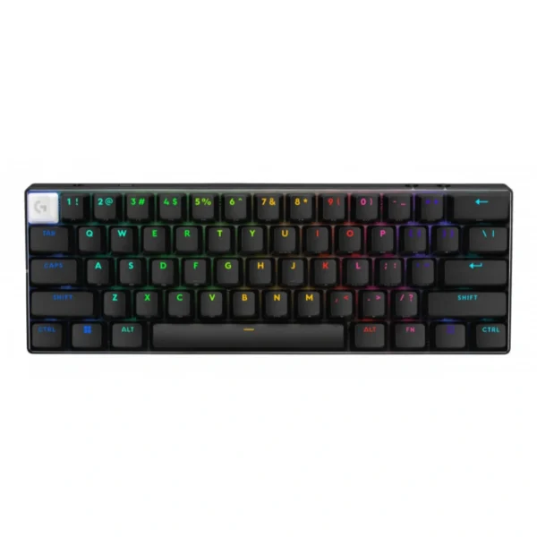 Teclado Mecánico LOGITECH Lightspeed G PRO X 60 – Inalámbrico Bluetooth, Switch GX Brown, Lightsync RGB - Negro - Image 1