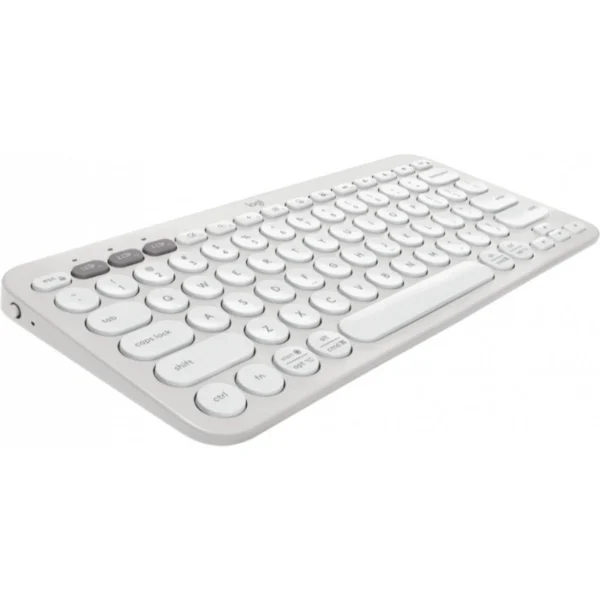 Teclado LOGITECH PEBBLE KEYS 2 K380S 60% / Inalámbrico / Bluetooth / Membrana / Color Blanco - Image 2