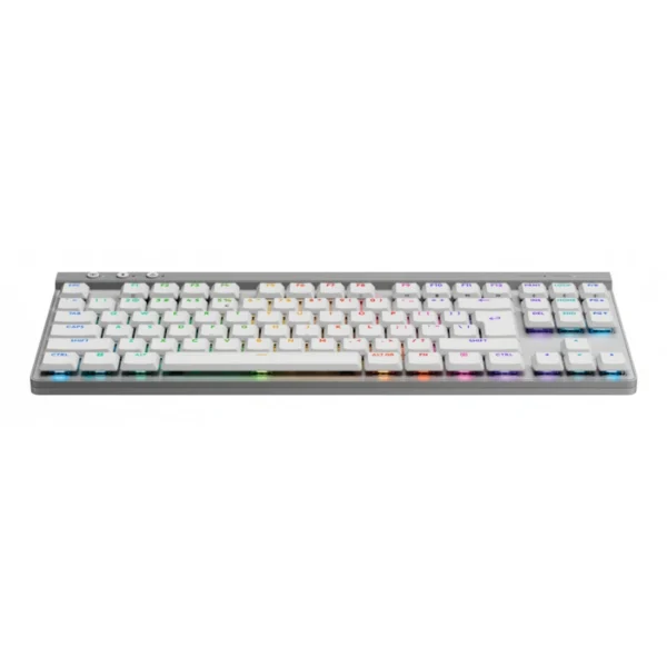 Teclado Mecánico LOGITECH G515 LightSpeed TKL – Inalámbrico Bluetooth, Alambrico USB, Switch GL, Ingles - Blanco - Image 4
