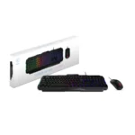 Kit Teclado Y Mouse Gaming MSI FORGE GK100 RGB - Alámbrico, USB, Membrana, 1.5m, Español, Anti-ghosting, 6,400Dpi - Negro - Image 4
