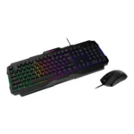 Kit Teclado Y Mouse Gaming MSI FORGE GK100 RGB - Alámbrico, USB, Membrana, 1.5m, Español, Anti-ghosting, 6,400Dpi - Negro - Image 3