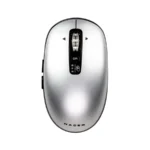 Mouse Naceb LS1 - Inalámbrico, Nano USB, Óptico, 3.200 DPI, Bluetooth, Pilas AA, Gris