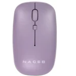 Mouse Naceb NA-0136 - Inalámbrico, Óptico, 1600DPI, RF Inalámbrico, Nano USB, 3 Botones, 1 Pila AA, Rosa