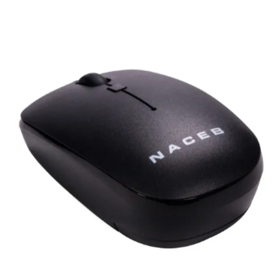 CP-NACEBTECHNOLOGY-NA-0136N-42a047 Mouse Naceb NA-0136 - Inalámbrico, Óptico, 1600DPI, RF Inalámbrico, Nano USB, 3 Botones, 1 Pila AA, Negro - Image 2