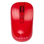 Mouse Naceb NA-0137R - Inalámbrico, Óptico, 1600DPI, RF Inalámbrico, Nano USB, 3 Botones, 1 Pila AA, Rojo