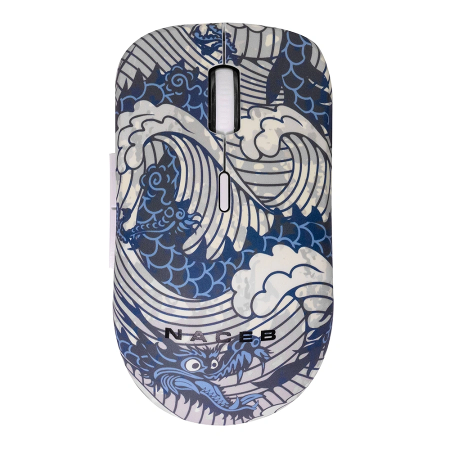 CP-NACEBTECHNOLOGY-NA-0138A-81523b Mouse Naceb NA-0138A - Inalámbrico Nano USB, Óptico, 1600DPI, RF Inalámbrico, 3 Botones, 1 Pila AA, Azul - Imagen 1