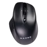 Mouse Ergonómico Naceb NA-0139N - Inalámbrico Receptor USB 2.4G + Bluetooth, Óptico, 1600DPI, RF Inalámbrico, 1 Pila AA, 5 Botones, Negro