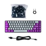 Teclado Gamer Naceb NA-0963G LED RGB 60% - Mecánico Switch Rojo, Óptico, Alámbrico, USB C, Multicolor, Anti-ghosting, Inglés - Image 2