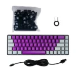 Teclado Gamer Naceb NA-0963M LED RGB 60% - Mecánico Switch Rojo, Óptico, Alámbrico, USB C, Multicolor, Anti-ghosting, Inglés - Image 2