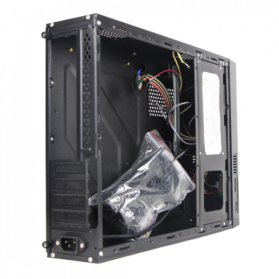 CP-STYL12 Gabinete Slim STYLOS KEELAN – Mini ITX, Fuente de poder 550W, USB 1.0, 3.0, Soporta DVD rom de 5.25”, Negro - Image 4