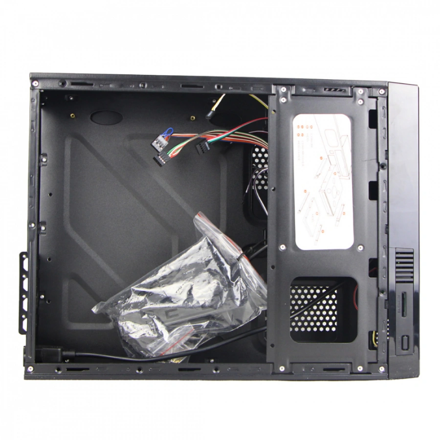 CP-STYL3 Gabinete Slim STYLOS KEELAN – Mini ITX, Fuente de poder 550W, USB 1.0, 3.0, Soporta DVD rom de 5.25”, Negro - Image 5