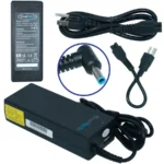 Cargador/Adaptador OVALTECH para Laptop - OTAC-E76, 90W, 19.5V, 4.62A, (4.5*3.0), Punta Azul - Negro