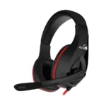 Diadema GENIUS HS-G560, Alámbrico USB, Con Micrófono, Cable 2mtrs – Negro con rojo
