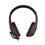 Diadema GENIUS HS-G560, Alámbrico USB, Con Micrófono, Cable 2mtrs – Negro con rojo - Image 4