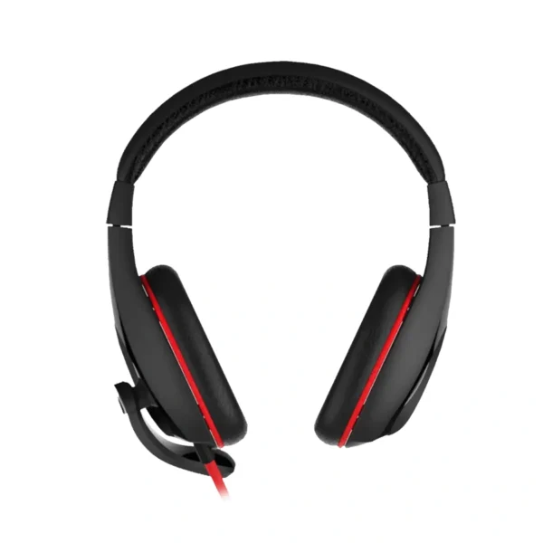 Diadema GENIUS HS-G560, Alámbrico USB, Con Micrófono, Cable 2mtrs – Negro con rojo - Image 4