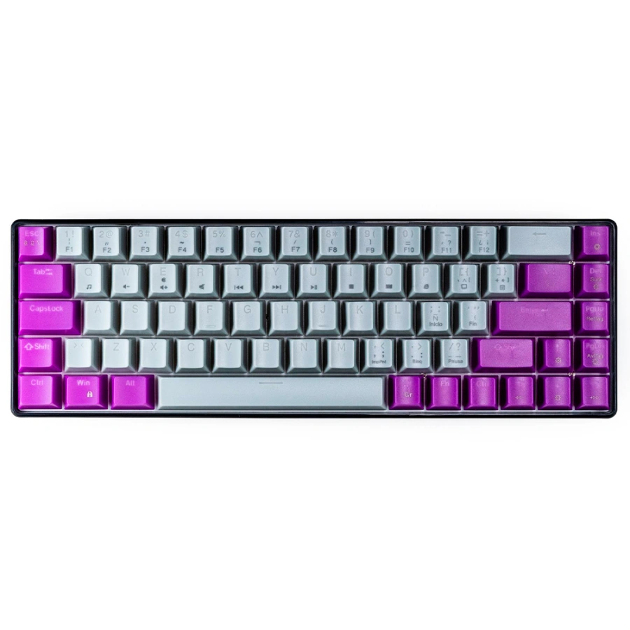 e1a4e0a72969d13df7062dcc288f5ef0 Teclado Gamer Naceb NA-0963G LED RGB 60% - Mecánico Switch Rojo, Óptico, Alámbrico, USB C, Multicolor, Anti-ghosting, Inglés - Image 1