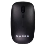 Mouse Naceb NA-0136 - Inalámbrico, Óptico, 1600DPI, RF Inalámbrico, Nano USB, 3 Botones, 1 Pila AA, Negro