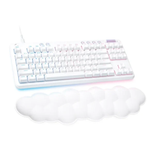 Teclado Mecánico LOGITECH TKL G713 – Alámbrico USB, Switch GX Brown, RGB Con Iluminación Individual, Control Giratorio De Volumen, Ingles - Blanco - Image 2