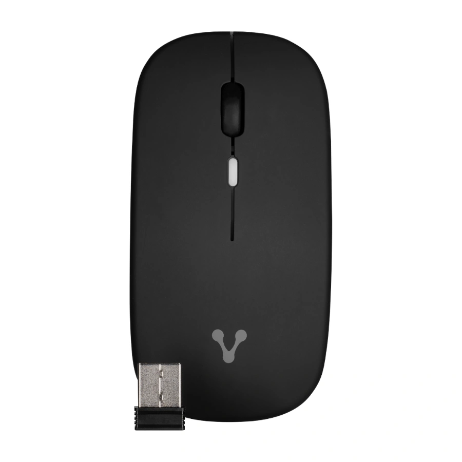 mo-307-01.1 Mouse Inalámbrico Vorago MO-307 - Óptico, Bluetooth/Nano USB-A,1600DPI, Batería Recargable, Negro - Image 1