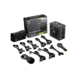 Fuente de Poder MSI MAG A1000GL PCIE5 80 PLUS GOLD 1000W- Full Modular, PCIe 5.1 Ready, Certificación 80+ GOLD, 24 pin ATX, PCI-e 6+2 Pin, EPS 4+4 Pin, 135mm, Negro - Image 5