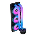 Enfriamiento Líquido AIO XZEAL VOSTOK AR360 - 360mm, 3x120mm, Hasta 1800 RPM, 48.52 CFM, 32.2 dBA, 3pin 5V, Mangueras ARGB - Negro - Image 3