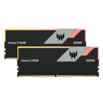Kit Memoria RAM PREDATOR Vesta II - 64GB 2X32GB, DDR5 6400MHz, CL32, 1.40V, DIMM - RGB Negro