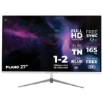 Monitor Gamer Balam Rush Ultra Odyssey MTX27G LED 27" – 1920 x 1080 Full HD, FreeSync, Panel TN, 144Hz, Hdmi, Dp, 1MS, Sin Bordes, Vesa, Blanco