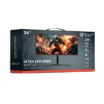 Monitor Gamer Curvo BALAM RUSH MGM34P LED 34" – 3440x1440 Ultra Wide Quad HD, G-Sync/FreeSync, Panel VA, 165Hz, Hdmi, Dp, 1MS, Sin Bordes, Negro - Image 6