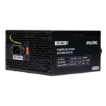 Fuente de Poder Evotec EV-600 600W- No Modular, Sin Certificación, 24 pin ATX, EPS 4 Pin, 120mm, Negro