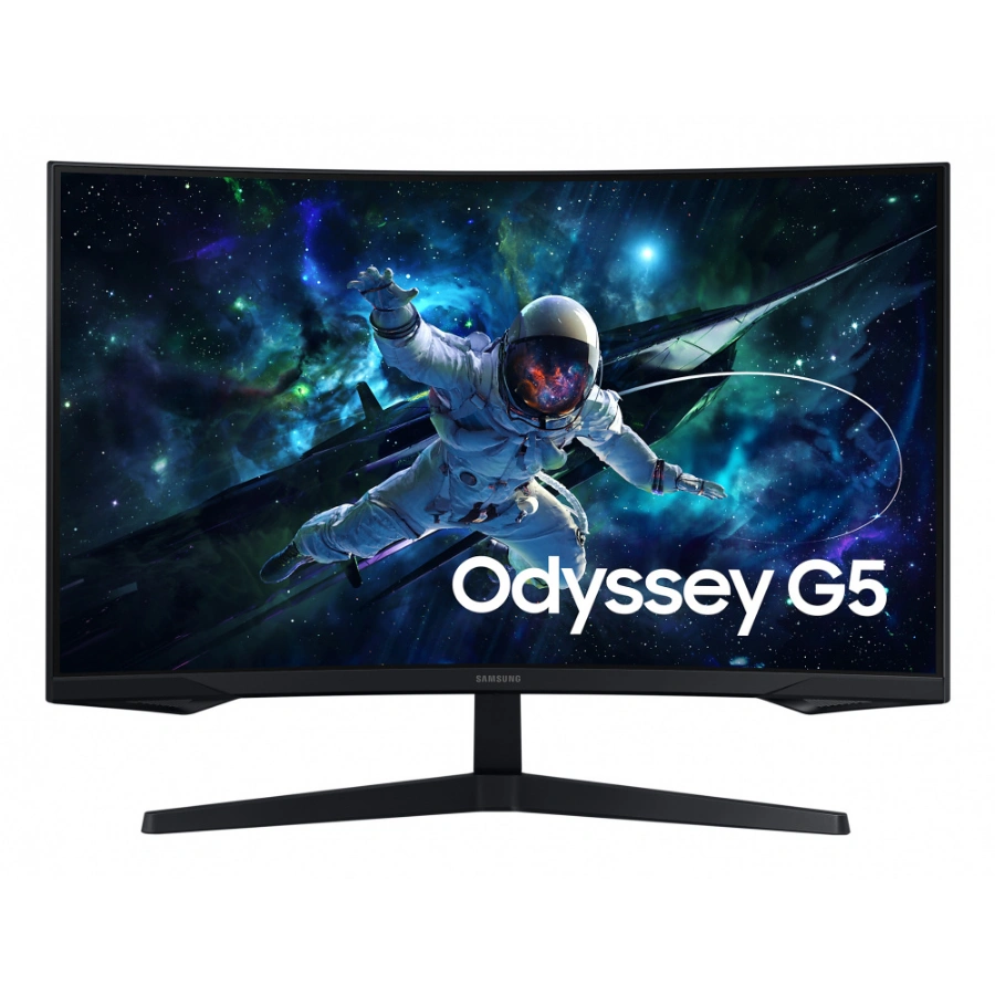 CP-SAMSUNG-LS32CG552ELXZX-96d93f Monitor Gamer Curvo SAMSUNG Odyssey G5 G55C LED 32" – 2560 x 1440 QHD, Flicker Free/FreeSync/Modo Eye Saver, Panel VA, 165Hz, Hdmi, Dp, 1MS, Vesa, Sin Bordes, Negro - Image 1