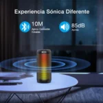 Bocina 1HORA BOC242 – Bluetooth 5.1 Inalámbrico, Speaker Subwoofer, Portátil Con Rgb, TF, USB, AUX, Carga Tipo C, Negro - Image 3