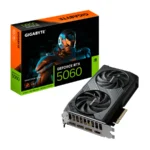 Tarjeta De Video GIGABYTE NVIDIA GeForce RTX 5060 WINDFORCE OC 8G - 8GB GDDR7, 128 Bit, 2512 MHz, Núcleos Cuda 3840, PCI-e 5.0, Hdmi, Dp - X1 8 Pin