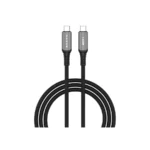Cable Tipo-C NACEB NA-0142 - 240W 40V /5A, 1M, Power Delivery 2.0, Transferencia de datos 40 Gb - Negro