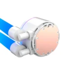 Enfriamiento Líquido AIO XZEAL AR240 - 240mm, 2x120mm, Hasta 1800 RPM, 48.52 CFM, 32.2 dBA, 3pin 5V, Mangueras ARGB - Blanco - Image 4