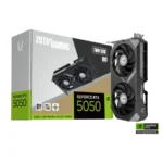 Tarjeta De Video ZOTAC NVIDIA GeForce RTX 5050 TWIN EDGE OC - 8GB 128-bit GDDR7, PCI Express x8 5.0, Cuda 2560, Clock 2602 MHz, x1 8Pin, DP, HDMI, Negro