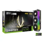 Tarjeta De Video ZOTAC Nvidia GeForce RTX 5090 AMP EXTREME INFINITY - 32GB 512-bit GDDR7, PCI Express x16 5.0, Cuda 21760, Clock 2467 MHz, x1 12V-2x6, DP, HDMI, Negro