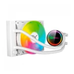 Enfriamiento Liquido AIO REDONDO XZEAL TYPHOON-X 120 ARGB – 120MM, 800-2200 RPM, 75.89 CFM / 33.5 dBA, 3Pin 5V - Blanco