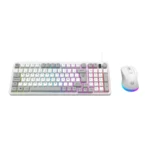 Kit Teclado y Mouse Gamer BALAM RUSH Squad Conquest KG515 - Alámbrico, USB, Membrana, Anti-ghosting, Hasta 7,200Dpi, Teclas Multimedia - Color Blanco - Imagen 3
