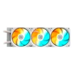 Enfriamiento Liquido AIO GIGABYTE GAMING 360 ICE - 360mm, 3x120mm, Hasta 2200 RPM, 61.61 CFM, 35.8 dBA, 3pin 5V - Blanco - Image 3