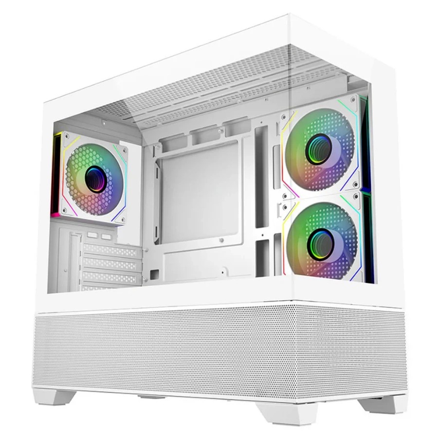 cooler_master_elite_KI Gabinete COOLER MASTER Elite 490 - Micro-ATX, Cristal Templado, 3 Vent. Incluidos, USB 3.0, Blanco - Imagen 1